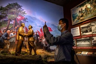 Экспозиция в музее Коммунистической партии Китая. 25 июня 2021 года