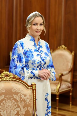 Children’s Rights Commissioner Maria Lvova-Belova during a meeting with Vladimir Putin at the Kremlin. June 2, 2025. 