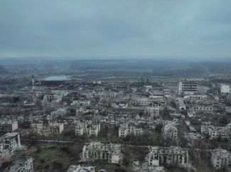 Вид на Часов Яр. Снимок опубликовал в своем фейсбуке батальон специального назначения «Донбасс» Нацгвардии Украины 29 января 2025 года