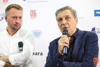Слева направо: Николай Солодников и Александр Невзоров