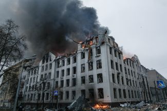 Обстрел в Харькове