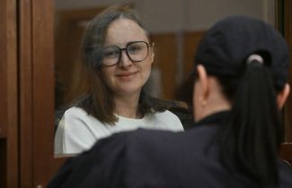 Светлана Петрийчук в Хамовническом суде, 6 сентября 2023 года
