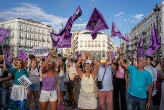 Митинг в Мадриде