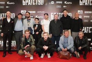Команда фильма «Братства» на премьере в Москве. 29 апреля 2019 года
