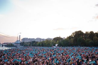 Navalny got 632,000 votes in the election for Moscow mayor — 27.2 percent of total votes. The incumbent, Sobyanin, got 51.37 percent, barely avoiding a runoff. Navalny’s team recorded a large number of election violations, but at a protest following the elections they didn’t call on their supporters to protest in the streets. September 9, 2013.
