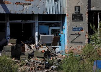 Ящики от снарядов, брошенные российскими солдатами в Граково