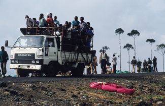 Беженцы из Руанды в Заире. 19 августа 1994 года