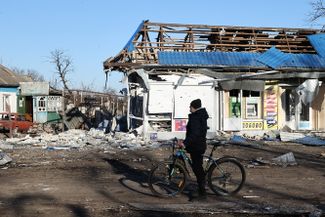 But invading troops started shelling the evacuation route. The Ukrainian government accused Russia of shooting at civilians. Moscow blamed “the nationalists” for refusing to allow civilians to leave the town.