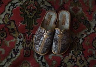 Nadezhda Yerukhimovich’s slippers. March 26, 2022.