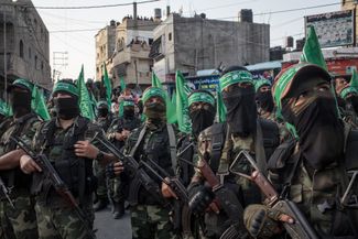 Парад боевиков ХАМАС в Газе. 2017 год
