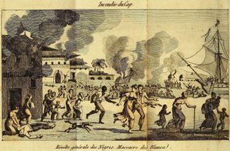 Гаитянская революция. Восстание рабов в ночь на 21 августа 1791 года. Изображение 1815 года, частная коллекция