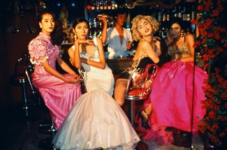 Показ мод в Second Tip. Тун, Си, Со и Його. Бангкок, 1992 год