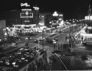 Вид на бульвар Курфюрстендамм в Западном Берлине. 1959 год