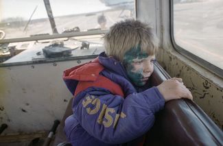 A young Neftegorsk resident who survived the disaster.