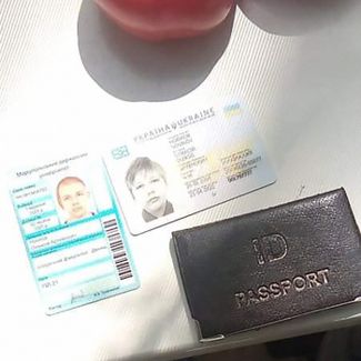 Alexey Novikov’s documents. The kidnappers sent this photo to Olga Novikova.