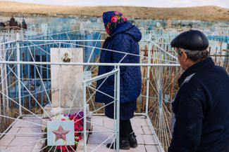 Taklina Nikonova and Sergey Nikonov often visit the cemetery where their son, Andrey, is buried. He was killed in Chechnya.