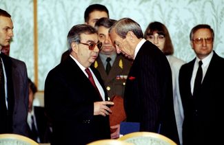 Встреча Евгения Примакова и Уоррена Кристофера, 23 марта 1996-го