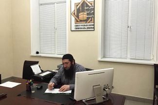Muhammed Nabi in his office.