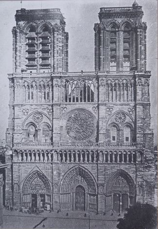 Состояние фасада в 1841 году перед началом реставрации