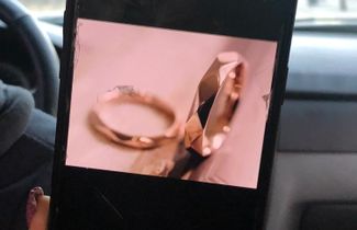 Anastasia and Alexander’s engagement rings