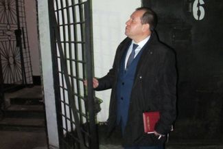 Igor Kalyapin from the President's Council on Human Rights inspects Penal Colony #7. November 7, 2016