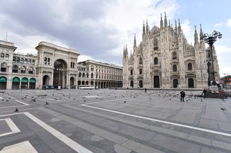 Площадь перед Миланским собором