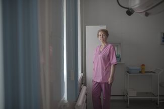 Заведующая гинекологическим отделением Гаврилов-Ямской ЦРБ Ольга Маркевич на рабочем месте, 21 апреля 2017 года