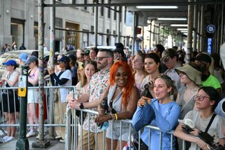 Fans standing at the entrance to the stadium. July 3, 2026