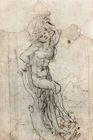 Найденный рисунок «Святой Себастьян», 1482-1485 гг.