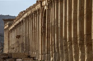 Великая колоннада Пальмиры. 27 марта 2016 года