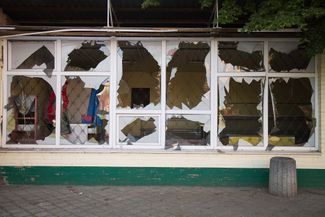 Grocery store after Russian bombing, May 22, 2026