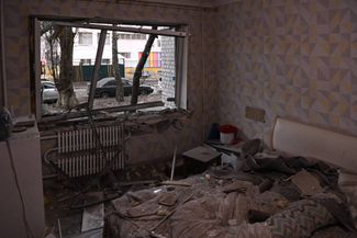 Квартира одного из жилых домов в Белгороде после обстрела, 16 марта 2024 года