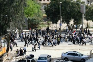 Апрель 2011 года. Волна протестов докатилась до столицы Сирии Дамаска