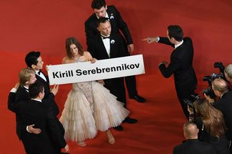 Актеры фильма «Лето», работу над которым Серебренников заканчивал, находясь под домашним арестом, на Каннском фестивале 9 мая 2018 года. Фильм получил на фестивале приз за лучший саундтрек.