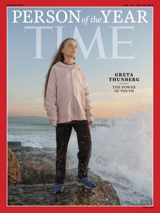 Обложка журнала Time с Гретой Тунберг