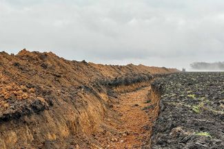A protective trench in the Belgorod region