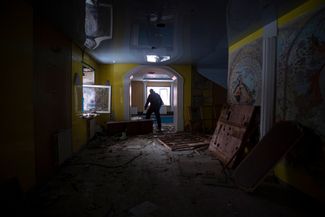 Спа-центр в Бахмуте, разрушенный российскими снарядами