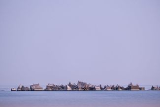 A section of a breakwater in the port of Liepāja. June 2024.