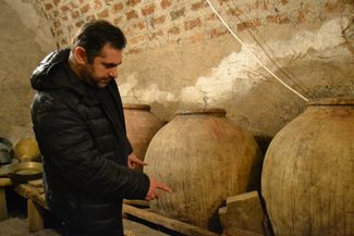 Artsrun Petrosyan at the Norqi Keghar Winery. December 9, 2023.
