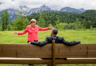 Считается, что между Ангелой Меркель и Бараком Обамой была особая «химия». В июне 2015 года они встретились на саммите «Большой семерки» в Баварских Альпах.