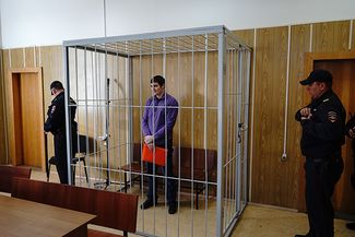 Александр Соколов на суде по избранию меры пресечения