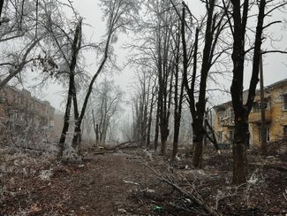 Руины домов в Часовом Яре. Снимок опубликовал в своем фейсбуке батальон специального назначения «Донбасс» Нацгвардии Украины 29 января 2025 года