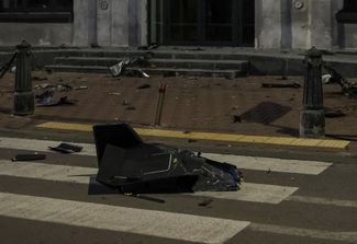 Part of a Russian drone after the attack on Kyiv, May 24, 2026