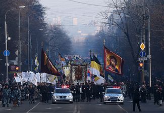 Участники «Русского марша» в Москве. 4 ноября 2014-го