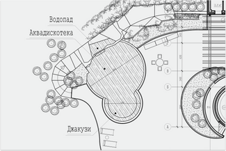 План второй аквадискотеки в шато в Дивноморском