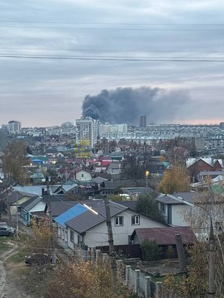 Пожар на заводе в Орле