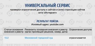 Скриншот сайта blocklist.rkn.gov.ru в 20:40 МСК