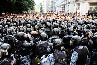 A protest in Moscow. July 27, 2019
