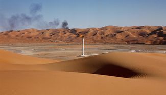 Нефтедобывающий завод в Саудовской Аравии