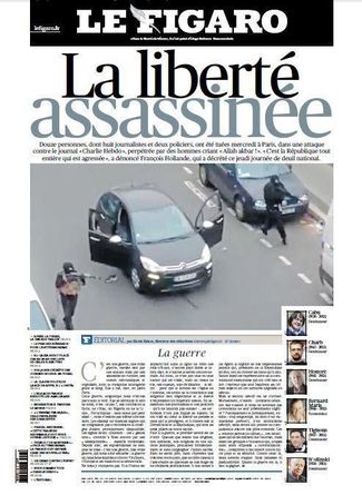 Первая полоса Le Figaro (Франция)